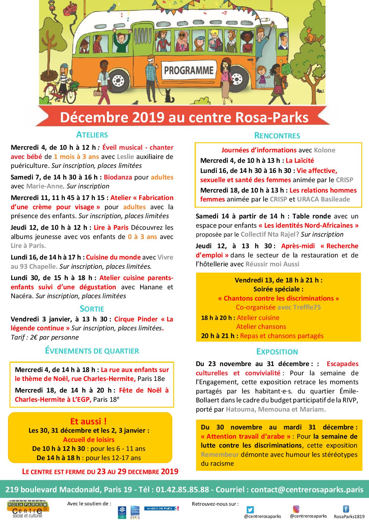 Programme Septembre-Décembre 2019 – 10 ans !